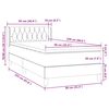 vidaXL Box spring postelja z vzmetnico roza 90x220 cm žamet