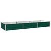 vidaXL Povi&scaron;ana vrtna gredica Zelena 240 x 80 x 24 cm