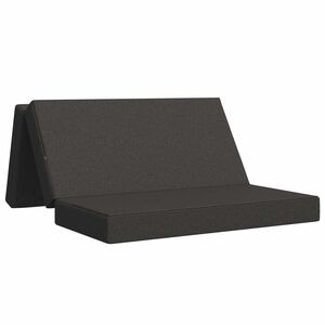 vidaXL Zložljiv kavč postelja 160 x 67 x 45 cm Temno siva