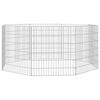 vidaXL Ograda za živali na prostem z 8 paneli 54x60 cm železo