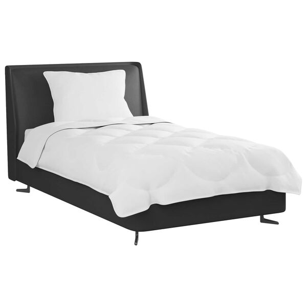 vidaXL Komplet odej z blazino 2 pcs Bela Mikrofibra