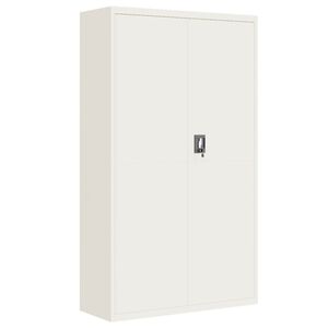 vidaXL Arhivska omara bela 105x40x180 cm jeklo