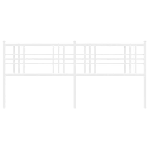 vidaXL Kovinsko nadomestno vzglavje belo 180 cm