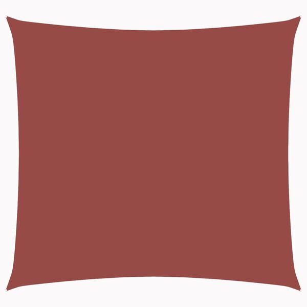 vidaXL Senčno jadro oksford blago kvadratno 2,5x2,5 m terakota