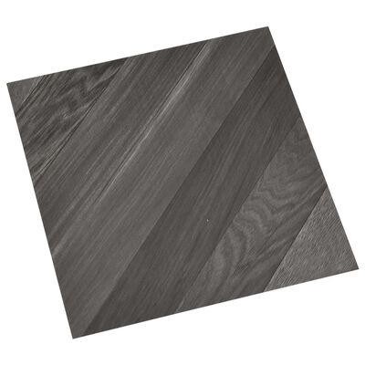 vidaXL Samolepilne talne plošče 55 kosov PVC 5,11 m² sive črtaste