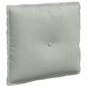 vidaXL Poglavni vzglavnik Svetlo siva 50 x 45 cm Žametna tkanina