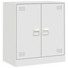 vidaXL Komoda bela 67x39x73 cm jeklo