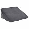 vidaXL Blazina v obliki klina Siva 55 x 55 x 26 cm Spominska pena