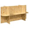 vidaXL Osnova za terarij s polico Rjava 100 x 40 x 50 cm OSB