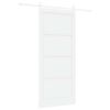 vidaXL Drsna vrata ORKDAL 93 x 211 cm Inženirski les Bela