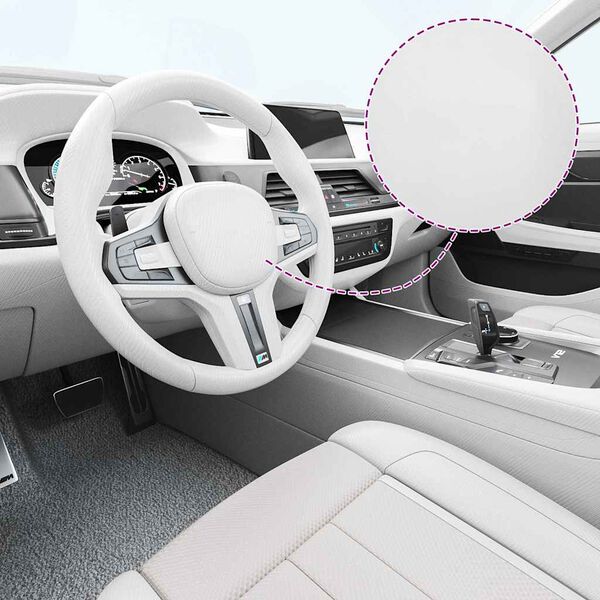 vidaXL Folija za avto 2 kosa 4D bela 100x150 cm + 50x150 cm