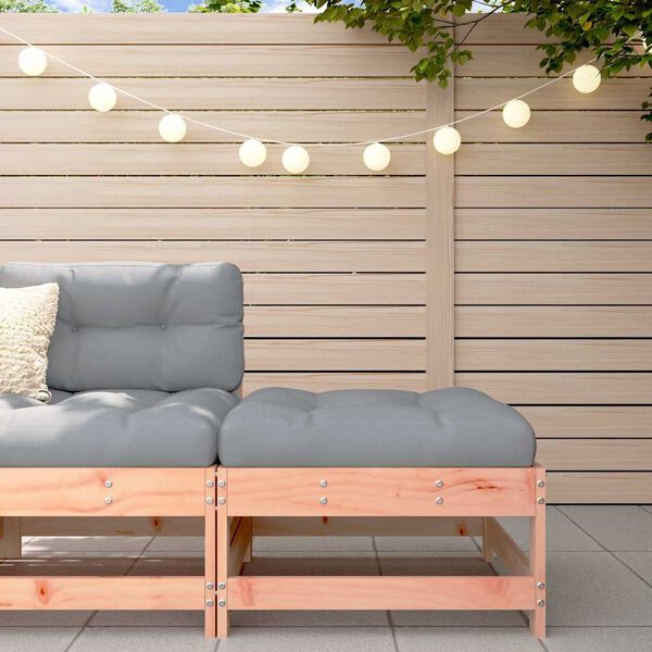 vidaXL Vrtni stolček za noge z blazino trden les douglas