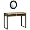 vidaXL Toaletna mizica Rjava 100 x 50 x 75 cm Trden mangov les