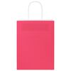 vidaXL Papirnate vrečke 250 kosov z ročaji roza 21x11x28 cm