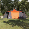 vidaXL Tipi &scaron;otor s streho Siva in oranžna 492 x 492 x 275 cm blago