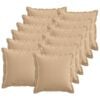 vidaXL Prevleka za blazino 12 pcs HOUTEN Krem 40 x 40 cm Lažni lanu