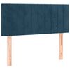 vidaXL Box spring postelja z vzmetnico temno moder 120x190 cm žamet