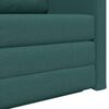 vidaXL Sofa postelja 110cm Temno zelena blago