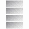 vidaXL Stopnice 4 kos 80 x 30 cm srebrna Aluminij Pravokotna