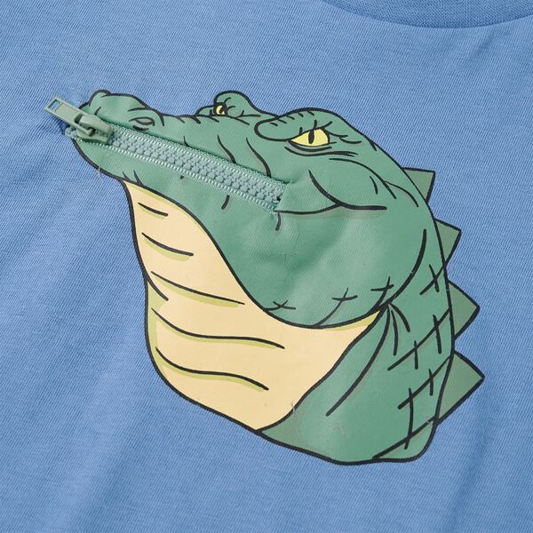 Otro&scaron;ka majica s kratkimi rokavi srednje modra 140