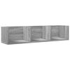 vidaXL Stenska omarica siva sonoma 75x18x16,5 cm inženirski les