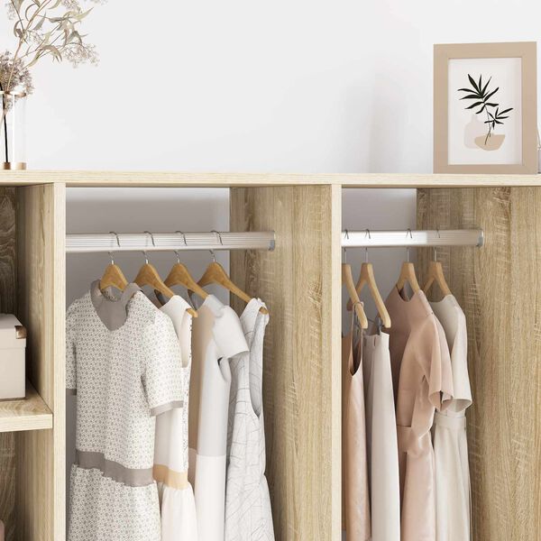 vidaXL Palica za omaro 12 pcs srebrna 764 x 15 x 29 mm