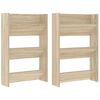 vidaXL Stenska omara za čevlje 2 kosa sonoma hrast 60x18x90 cm