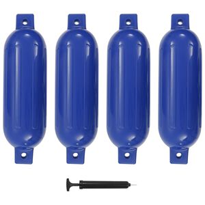 vidaXL Odbijač za čoln 4 kosi modri 51x14 cm PVC