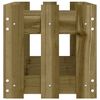 vidaXL Vrtna visoka greda z ograjico 150x30x30 cm impreg. borovina