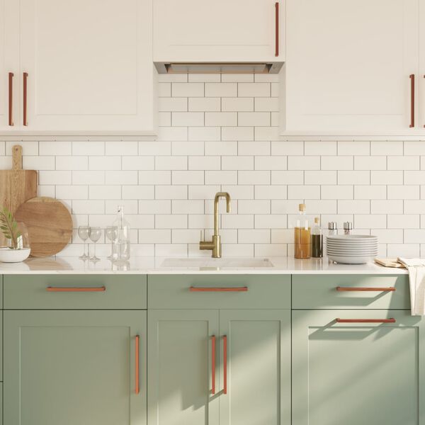 vidaXL Ročaji za omarico 20 kosov bronasti 224 mm nerjaveče jeklo