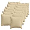 vidaXL Prevleka za blazino 12 kos HOUTEN Siva zelena 50 x 50 cm