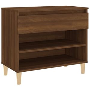 vidaXL Omarica za čevlje rjav hrast 70x36x60 cm inženirski les