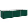 vidaXL Povi&scaron;ana vrtna gredica Zelena 240 x 80 x 55 cm