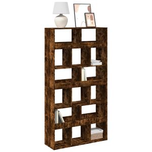 vidaXL Knjižna omara dimljeni hrast 100x33x187,5 cm inženirski les