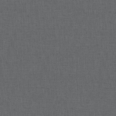 vidaXL Otroška posteljica z vzmetnico temno siva lanena tkanina