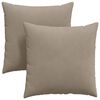 vidaXL Blazine za kavč 2 pcs Taupe 60 x 60 cm blago