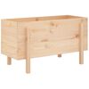 vidaXL Vrtna visoka greda 101x50x57 cm trdna borovina