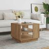 vidaXL Klubska mizica artisan hrast 55x55x42 cm inženirski les