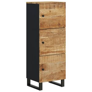 vidaXL Visoka omara s 3 vrati 40x33x110 cm trden mangov les in železo