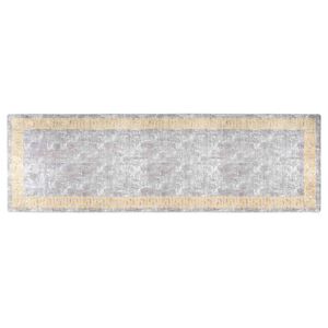 vidaXL Pralna preproga 80x300 cm siva
