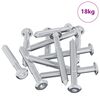 vidaXL Vijak 1800 pcs srebrna M6 x 50 mm Jeklo