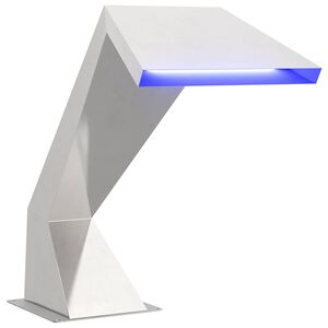 vidaXL Vodopad ob Bazenu Nerjaveče jeklo 63,5 x 29 x 51 cm Srebrna