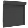 vidaXL Rolo zaslon Antracit 100 x 100 cm Aluminij in poliuretan