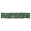 vidaXL Balkonsko platno s temno zelenim listjem 400x75 cm