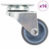 vidaXL Dvojna gibljiva kolesa 16 kosov 50 mm