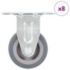 vidaXL Fiksna kolesa 8 kosov 50 mm
