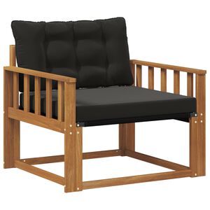 vidaXL Zunanja garnitura za sedenje Masivno akacijevo les in Textilene