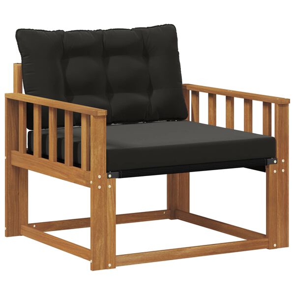 vidaXL Zunanja garnitura za sedenje Masivno akacijevo les in Textilene