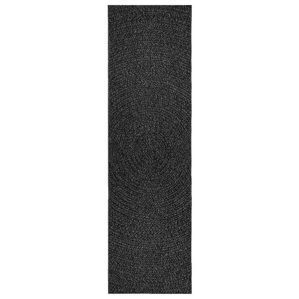 vidaXL Preproga ZIZUR antracit 80x250 cm videz jute notranja/zunanja