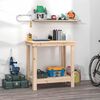 vidaXL Delovna miza 80x50x80 cm trdna borovina